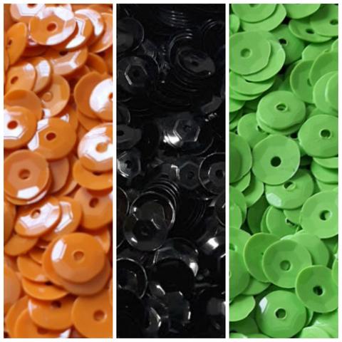 Limited Edition 5mm Neon Orange and Green Gloss with Black Gloss, a classic Halloween combination from sequinworld.co.uk

our lovely Cup and Limited Edition Cup Sequins are ideal for your cards, crafts and creations such as greetings cards, craft projects, hoop art, sequin jewellery, yarn and textile embellishment 

tap the LinkTree in our profile, select Sequin World then scroll down the menu to our Cup Sequins and Limited Edition Cup Sequins pages or visit sequinworld.co.uk ~ our prices include UK Postage and Packing with a low minimum order

customers in EU countries : please email us first before placing an order as new GPSR regulations apply from 13/12/24 

customers in Northern Ireland :  welcome back, GPSR issues have been resolved and we have resumed shipping to you

customers in the USA :  welcome back, we have resumed shipping to you with PDDP tariff paid postage