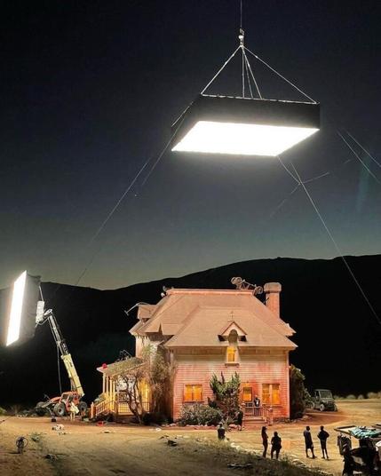 Lighting up the set of Jordan Peele's Nope