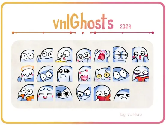 Cute Ghost Emotes