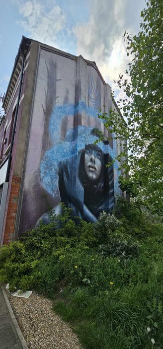 Artwork by Nomad Clan in East Belfast, Northern Ireland, UK