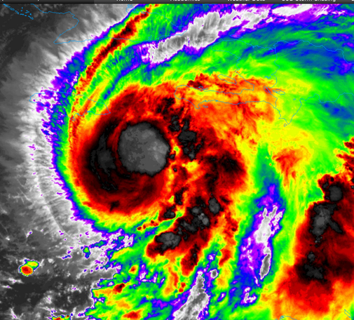 LWIR Infrared of TS Melissa at October 25.