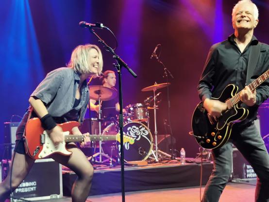 Live action shot from a Wedding Present concert in London.