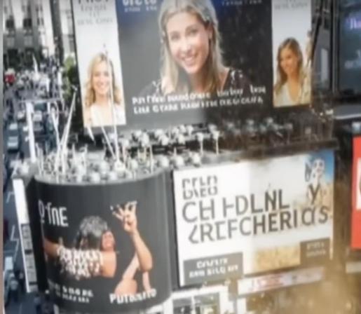 Picture of the cyrillic like letters in the Trump King video.