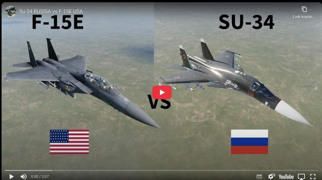 Side by side F15 and SU34