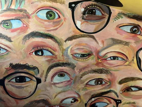 #StreetArt #59Rivoli #Paris #Graf on the stairs of the former "La Samaritaine" store, now transformed into a squat dedicated to street art.