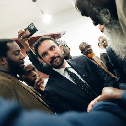 Zohran Mamdani, who would be the city’s first Muslim mayor if elected, attended services on Friday at a mosque in the Bronx.