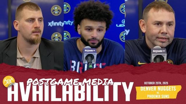 Full Denver Nuggets Postgame Media vs. PHX 🎙