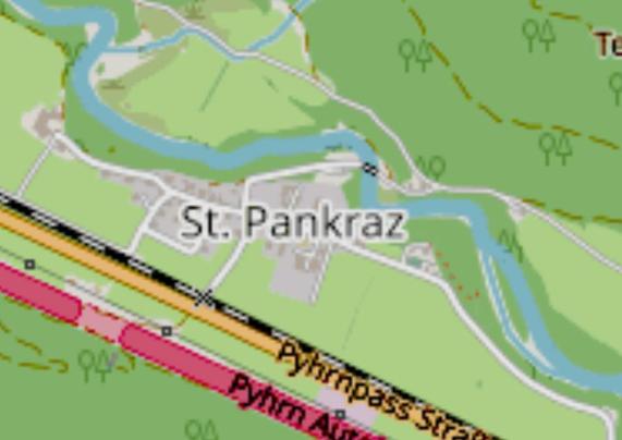 ORM-Kartenausschnitt: Dorf St. Pankraz an der Pyhrnbahn.