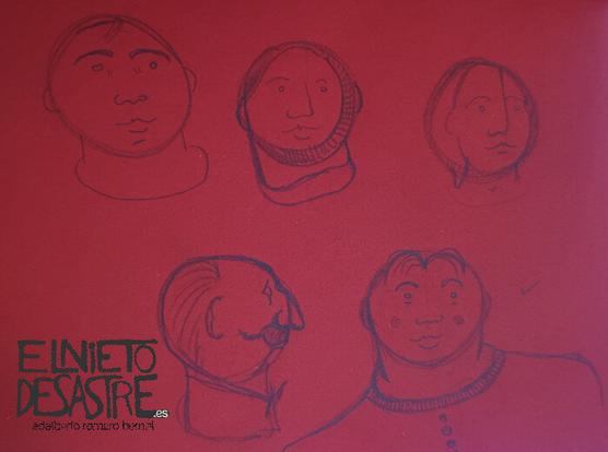 bocetos de caras