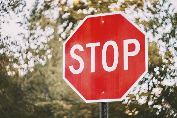 Una señal de tráfico de stop. (Getty Images)
