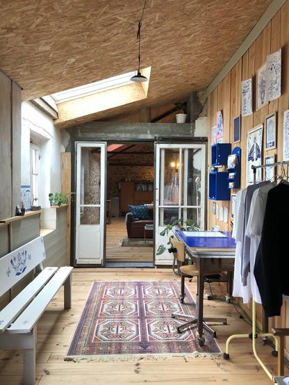 Photo de mon atelier côté bureau