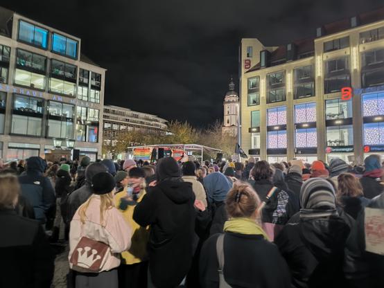 Kundgebung gegen die rassistischen Aussagen von Merz in Leipzig