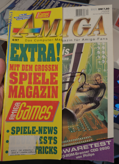 Titelseite des AMIGA Magazins, Ausgabe April 1997.