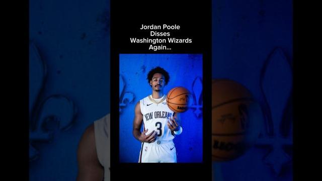 Jordan Poole Disses Washington Wizards Again! SMH! #washingtonwizards #jordanpoole #nba