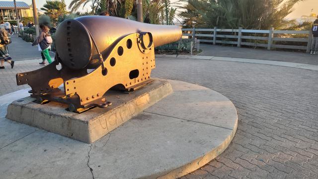 Cannon at aunset