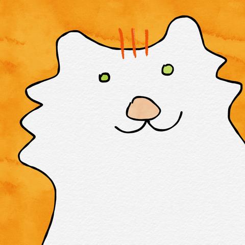 Schnelle digitale Zeichnung: freundlicher Tiger.