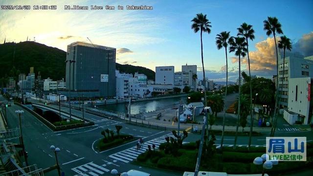 【LIVE配信】眉山ライブカメラ（徳島県徳島市）/Mt. Bizan in Tokushima Japan - Live Cam