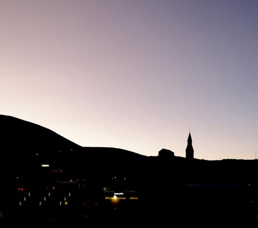 Profil of a landscape in Finnmark, Norway