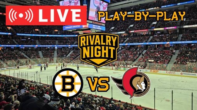 LIVE: Boston Bruins VS Ottawa Senators RIVALRY NIGHT Commentary/Scoreboard!! #nhlbruins