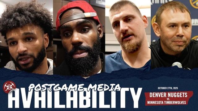 Full Denver Nuggets Postgame Media vs. MIN 🎙