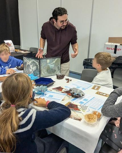photo d"une des tables de JdR KIDS sur le jdr Chroniques oubliées Mini (Black Book Éditions)