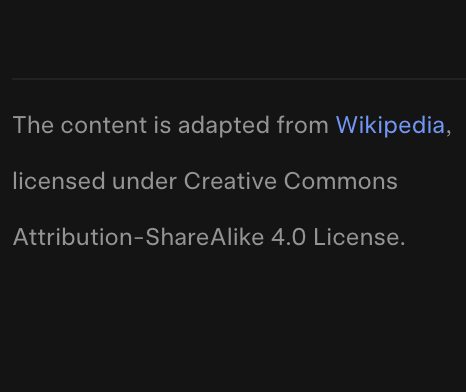 Grokipedia attribution text: "The content is adapted from Wikipedia, licensed under Creative Commons Attribution-ShareAlike 4.0 License."