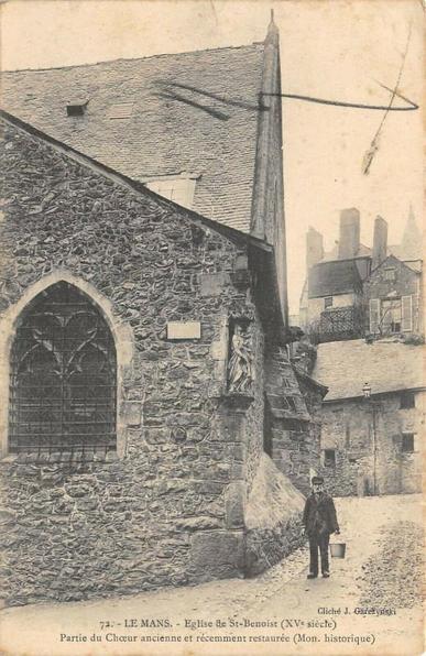 Le Mans EgliseSaint-Benoist Partie Du Choeur à #LeMans (#Sarthe)  #CartePostaleAncienne 👉 https://cartorum.fr/carte-postale/87137/le-mans-le-mans-eglisesaint-benoist-partie-du-choeur