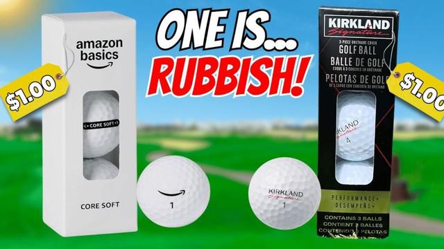 Amazon Basics Golf Ball vs Kirkland Costco - SHOCKING RESULTS!