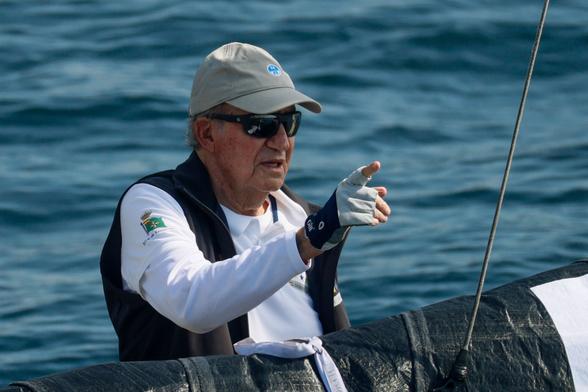 Juan Carlos I, el 30 de septiembre de 2023 en Sanxenxo.