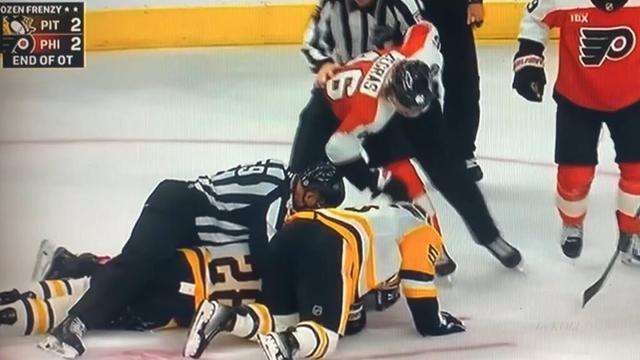 Flyers x Penguins SCRUM Trevor Zegras x Noel Acciari October 28, 2025