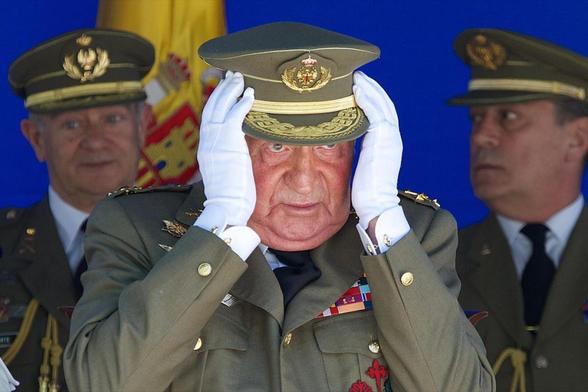 El rey Juan Carlos en el 250º aniversario del Real Colegio de Artillería en 2014. (Carlos Alvarez)