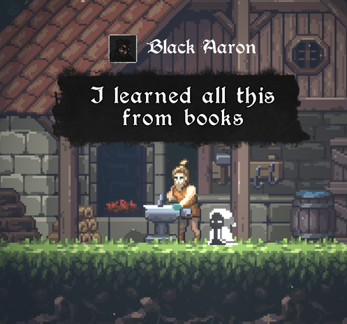 Black Aaron the Blacksmith: "I learned all this from books."

In tribute to Aaron Swartz