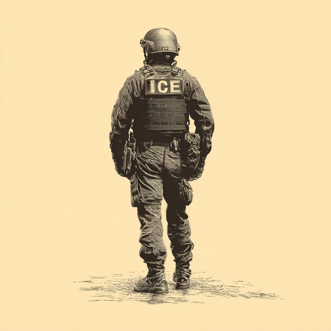An ICE Agent - Midjourney/Todd Brogowski, Mountainair Dispatch