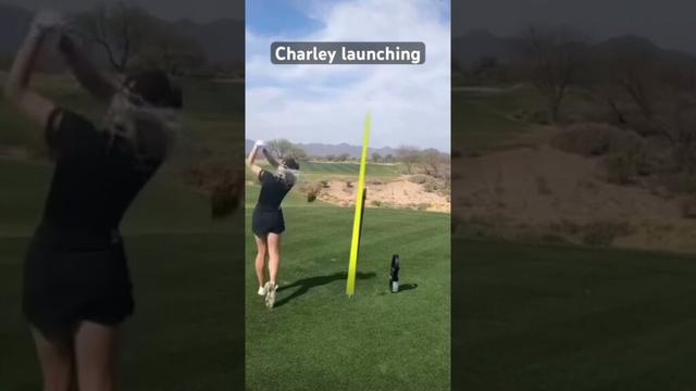 She bombed that one. #girlgolfers #golf #golfswing