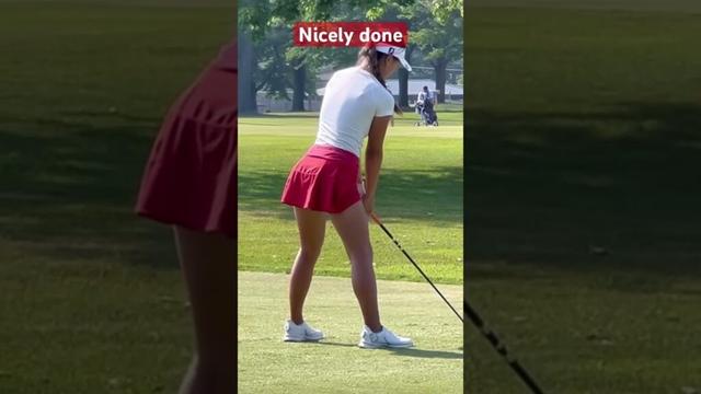 Nice on the tee. #girlgolfers #golf #golfswing