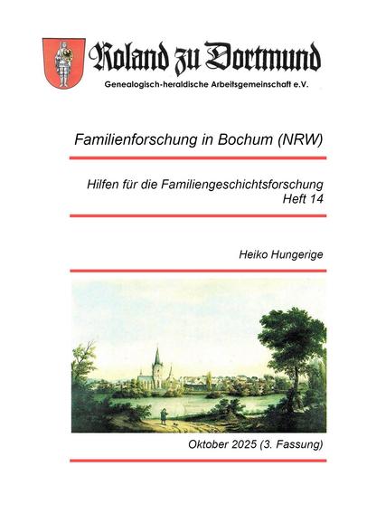 Forschungshilfe Nr. 14 „Familienforschung in Bochum“ aktualisiert