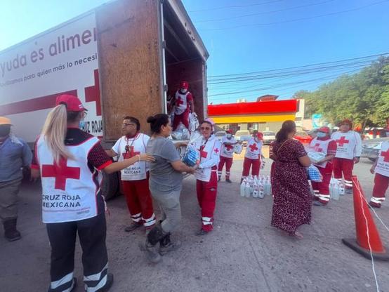 Socorristas de la Cruz Roja