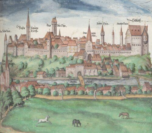 Ansicht aus dem “Ehrenspiegel des Hauses Habsburg” (1559)