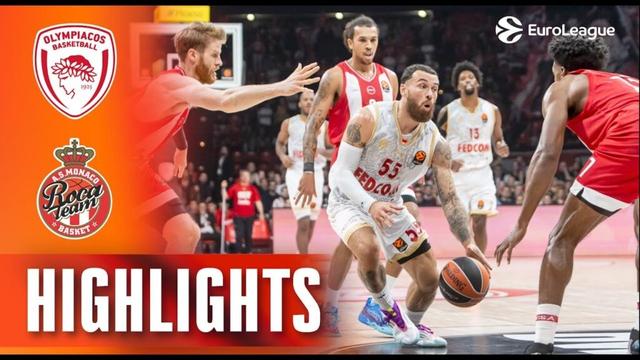Heartbreak in the Final Seconds | AS Monaco - Olympiacos | R7 BASKETBALL HIGHLIGHTS 2025-26