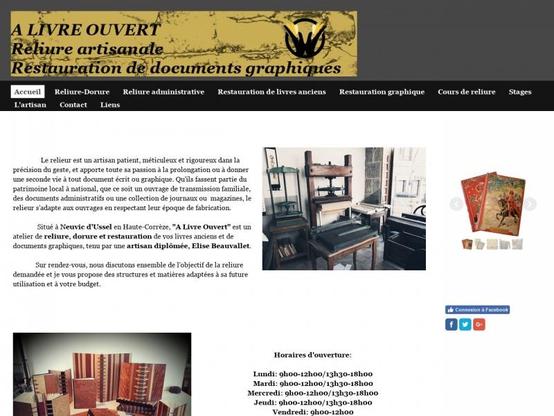 Reliure et livre A Livre Ouvert à #Neuvic (#Corrèze) A Livre Ouvert est un atelier de reliure-dorure dans lequel Elise Beauvallet réalise des reliures adaptées à vos envies et votre budget pour ...
Suite 👉 https://artisansdupatrimoine.fr/professionnel/5961/a-livre-ouvert-neuvic
#Artisan #Restauration #Patrimoine