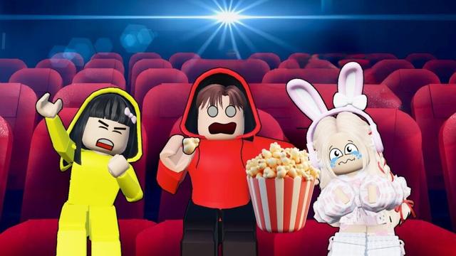 Yuta, Mio Dan Baby Celine Kabur Dari Bioskop Aneh || ROBLOX