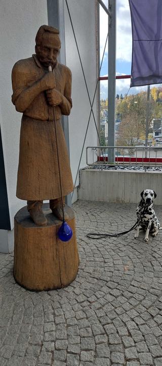Dalmatiner Willi will den Glasmacher besuchen