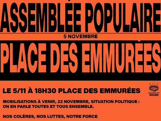 tract orange reprenant le contenu du pouet