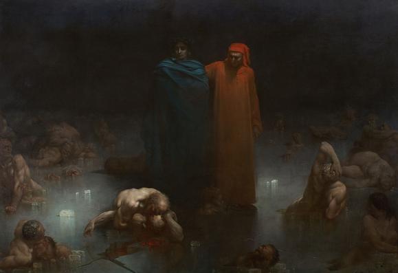 <p>If you’ve read any of my articles retelling narratives like Dante’s <em>Inferno,</em> you’ll be familiar with the illustrations of Gustave Doré (1832–1883), who is among the most prolific and famous in Europe. His prints overshadow his paintings, the subject of this and tomorrow’s article, and he was also a sculptor. Some of his landscapes are outstanding, but as they were produced during the era of Impressionism have been cast aside by history. In these two articles I concentrate on his narrative oil paintings, for if anyone understood narrative art, it should surely be such a prolific and successful illustrator.</p>
<p>Doré was a precocious child, and started his career as a caricaturist for a newspaper at the age of 15. By the 1850s his illustrations were being commissioned by major publishers in both France and Britain, including those for a new illustrated English Bible. Here are two prints from that work published in 1866.</p>
<figure class="wp-caption alignnone" id="attachment_9231" style="width: 979px;"><a href="https://eclecticlight.co/wp-content/uploads/2016/03/dorejudithholofernes.jpg"><img alt="dorejudithholofernes" class="size-full wp-image-9231" src="https://eclecticlight.co/wp-content/uploads/2016/03/dorejudithholofernes.jpg?w=940" /></a><figcaption class="wp-caption-text" id="caption-attachment-9231">Gustave Doré (1832–1883), Judith and Holofernes (1866), print from illustrated edition of the Bible.</figcaption></figure>
<p>The first