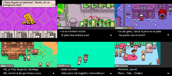 Un seguit de captures del videojoc en català.