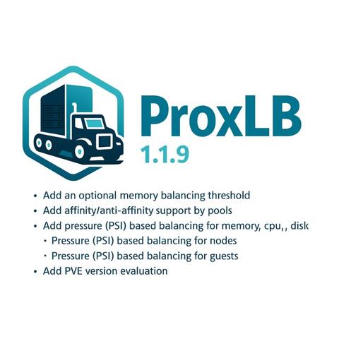 ProxLB 1.1.9 changelog teaser