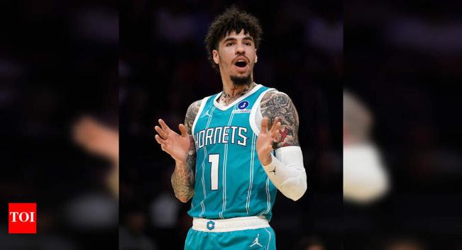 LaMelo Ball's middle finger to referee during Miami Heat game has cost Charlotte Hornets star a $35k fine | NBA News