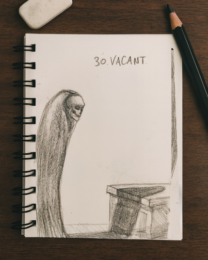 L’altra creatura non c’è più.  
Rimane soltanto un posto vuoto che il viaggiatore osserva.