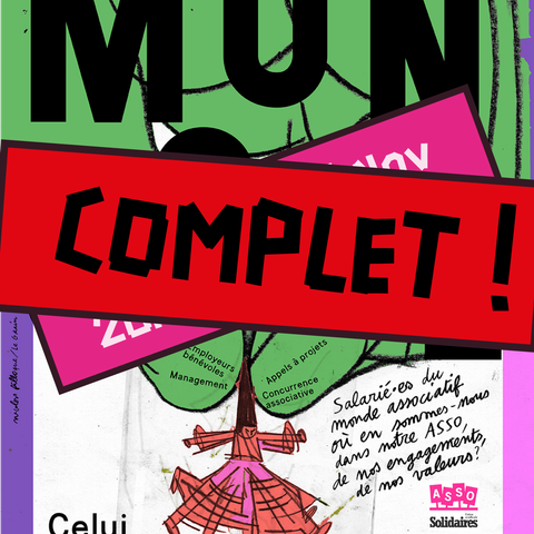 Affiche du spectacle barré d'un bandeau : Complet