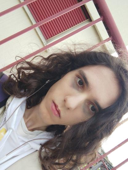 Foto con il trucco fatta stamattina all'aperto